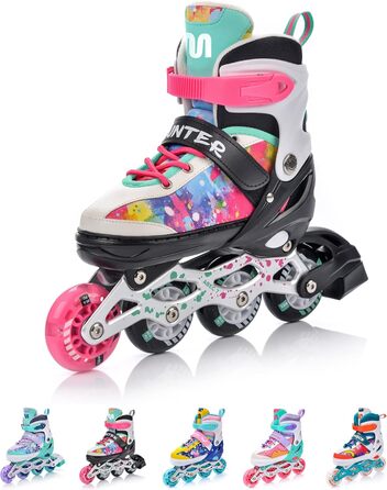 Дитячі ролики Meteor 4in1 з великими колесами, регульовані, карбонові, для дітей