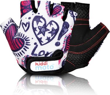 Дитячі велорукавички без пальців Kiddimoto для хлопчиків та дівчаток (S, 2-5 років)
