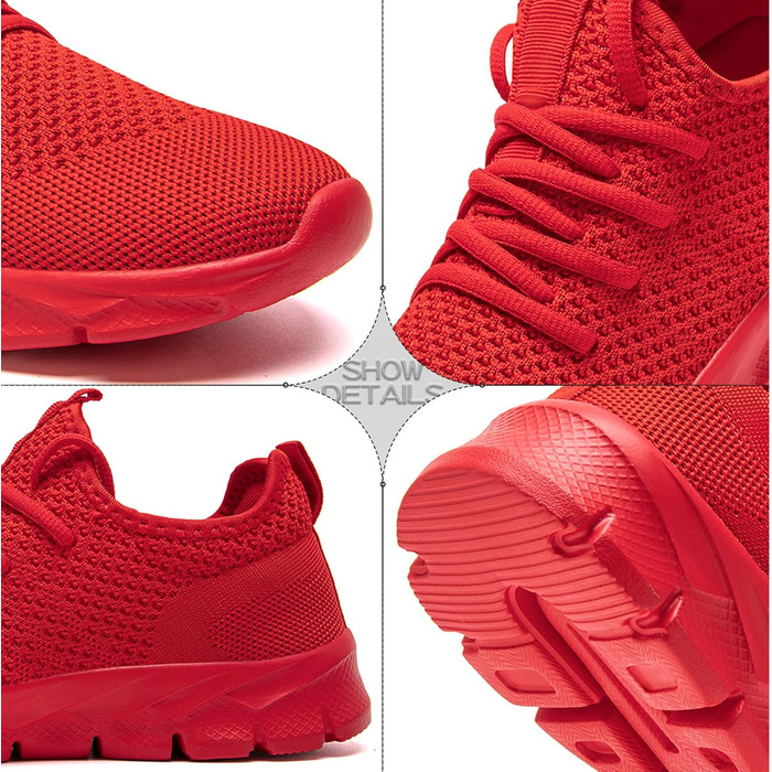 Кросівки для бігу ZGPWZWL для чоловіків, спортивні, легкі літні (41 EU, червоні)