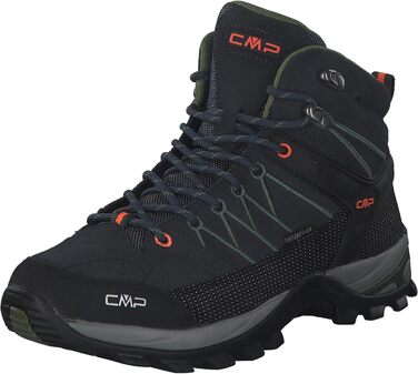 Чоловічі трекінгові черевики CMP Rigel Mid Wp, 45 EU, Антрацит