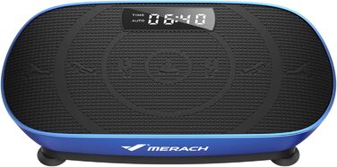 Вібраційна платформа MERACH для тренувань всього тіла, підтримка Bluetooth, синій