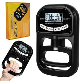 Динамометр ручний цифровий 180 кг з USB зарядкою та LCD-дисплеєм для спортсменів та домашніх тренувань