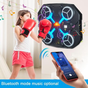 Музичний бокс для боксу з Bluetooth, настінний тренажер для боксу з рукавичками, смарт-тренажер для дорослих і дітей