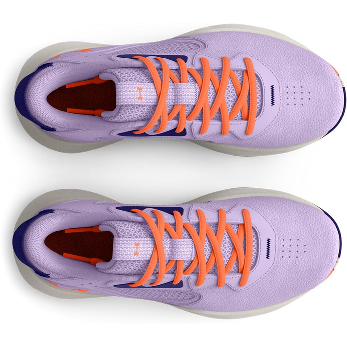 Кросівки баскетбольні Under Armour Ua Lockdown 6 для дітей, білі, кольори: фіолетовий, синій, помаранчевий