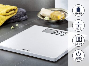 Ваги підлогові Soehnle Style Sense Safe 100 з LCD-дисплеєм, нержавіюча сталь, анти-відбитки