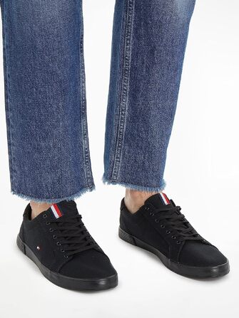 Чоловічі кеди Tommy Hilfiger Vulcanized Sneaker, чорні (розмір 46 EU)