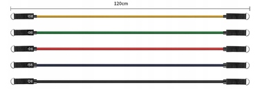 Набір фітнес-резинок Fitli XC10-PB5SET (5 шт.), навантаження 4,6 – 22,8 кг