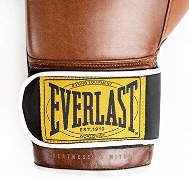 Боксерські рукавички Everlast 1910 Classic, унісекс, 12oz, коричневі, для тренувань