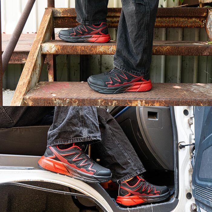 Кросівки для чоловіків та жінок. Спортивні кросівки для бігу, трейлраннінгу та трекінгу. Чорний колір, розміри EU 37-47. Модель J1 Rot, розмір EU 41