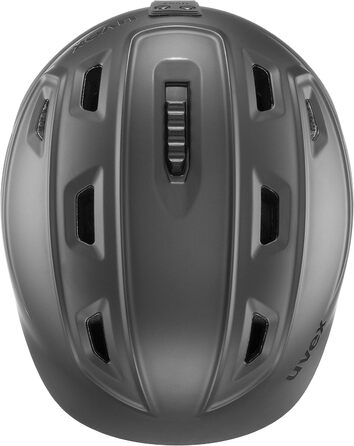 Шолом гірськолижний uvex fierce - чорний матовий, 55-59 см, регулювання розміру