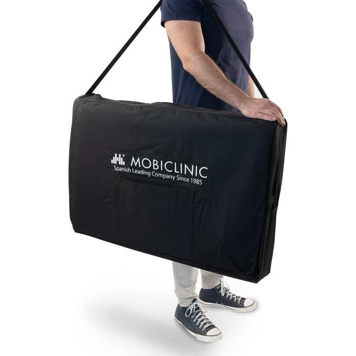 Складаний масажний стіл Mobiclinic® CA-01 Light: алюміній, екошкіра, регулювання висоти, 186x60 см