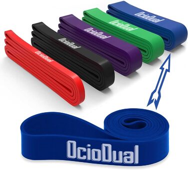 Фітнес-гума OcioDual Latex Band для тренувань (7-16 кг, червона)