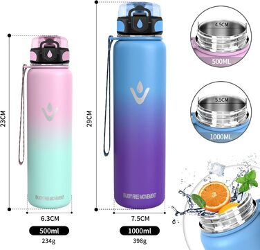 Термопляшка Vikaster 500 мл, нержавіюча сталь, без BPA, для спорту, подорожей та фітнесу, чорно-винна