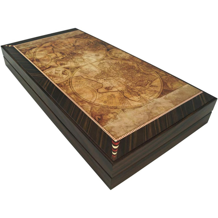 Настільна гра нарди дерев'яні PrimoLiving Deluxe Globe XL 41x41,5 см