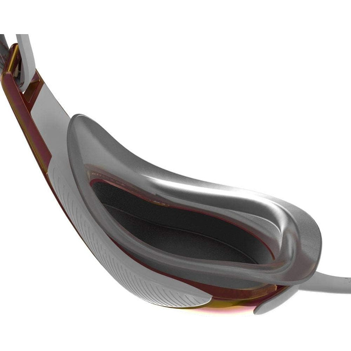 Унісекс окуляри для плавання Speedo Fastskin Hyper Elite, біло-сірі з рожевим золотом, універсальний розмір