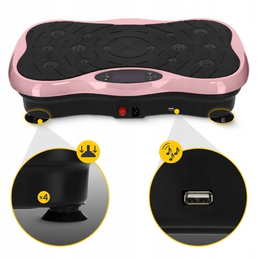 Вібраційна платформа 4FIZJO 250 Вт Bluetooth, 5 програм, ULTRA+