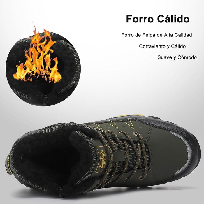 Зимові чоботи ASTERO для хлопчиків 31-38, снігоступи, дитячі черевики для походів з металевими шипами, утеплені, нековзні (A Grün, 31 EU)