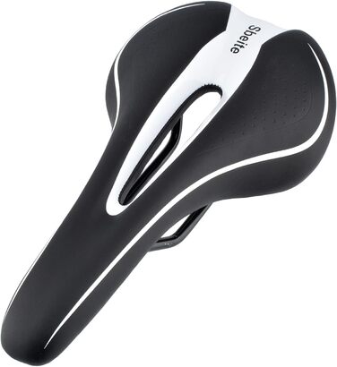 Сідло для гірського велосипеда Robuster (чорно-біле)