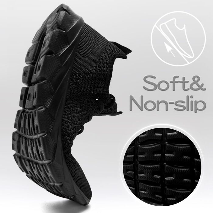 Кросівки для бігу чоловічі ZGPWZWL, спортивне взуття, літні, чорні, 48 EU