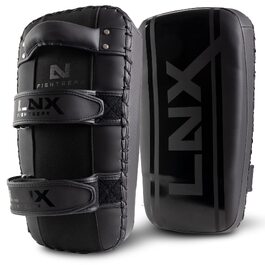 Боксерські лапи LNX Thai Pads Ultimatte для Муай-Тай та Кікбоксингу, матово-чорні, пара