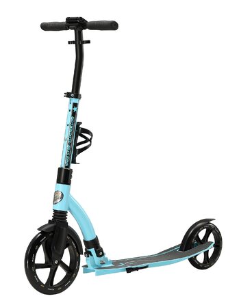 Самокат дитячий та дорослий STAR SCOOTER алюмінієвий, колеса 230мм, блакитний