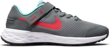 Кросівки для бігу Nike Revolution 6 Flyease (Унісекс) 27.5 EU, сірий/червоний/блакитний