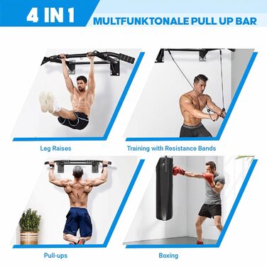 Кімнатна турнік Vexloria 4-в-1 з нержавіючої сталі для TRX, боксу та пресу