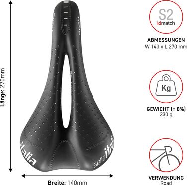 Сідло Selle Italia Sport Gel Flow Schwarz S2 - комфортне сідло для велосипеда