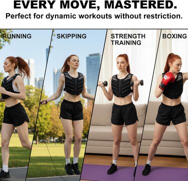 Вага для тренувань (важистість) 4.5/6.8/9.1 кг - жіноча/чоловіча, преміум якість, з світловідбиваючими смугами та кишенею на руку для силових тренувань, схуднення, тренувань вдома/в залі