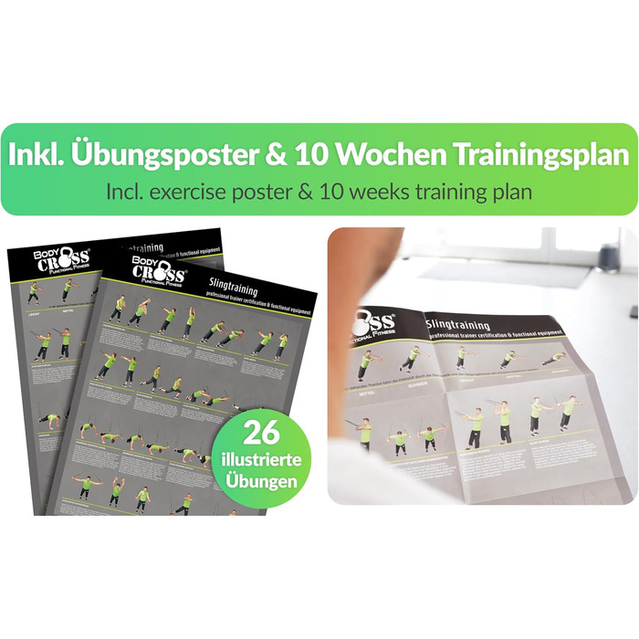 BodyCROSS Schlingentrainer Expert Edition: Набір для силових тренувань, Made in Germany