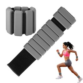 Регульовані ваги на зап'ястя та щиколотку - 0.45 кг (по 0.9 кг в комплекті), для йоги, танців, пілатесу та фітнесу