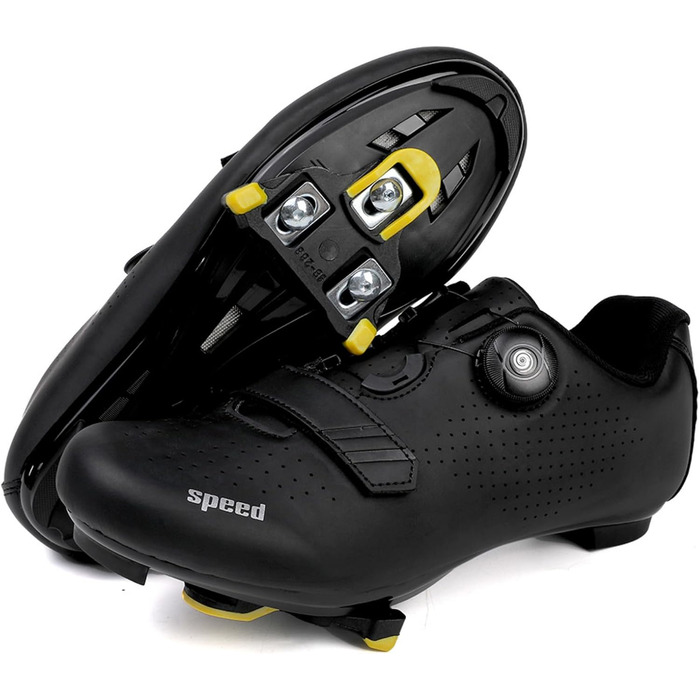 Велотуфлі Msport для чоловіків та жінок – дихаючі велотуфлі, сумісні з Peloton, SPD, SPD-SL та Look Delta педальними системами, 43 EU N04