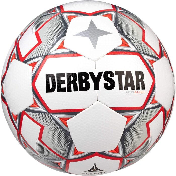 Футбольний м'яч Derbystar Apus S-Light, розмір 4, білий, для юніорів, тренувальний