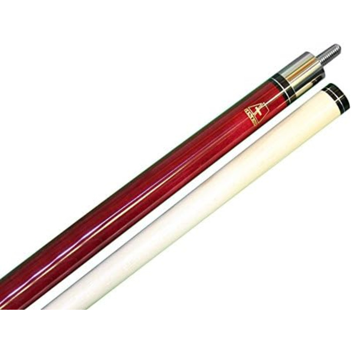 Більярдний кий ASKA L2: канадський клен, 147.3 см, твердий наконечник 13 мм, 2 частини, 18 oz, червоний/відпустка (Getaway Solids)