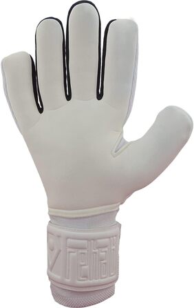 Воротарські рукавички Rehab Core NC Pro Grip для футболу, білі/сині, дорослі та діти, розмір 5-11