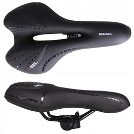 Велосипедне гелеве сідло Fit4Med Airflow, м'яке, 160 мм