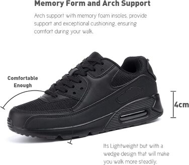 Кросівки для бігу Hitmars: чоловічі та жіночі, зручні, легкі, з повітряною подушкою, чорно-зелені, розміри EU36-EU47