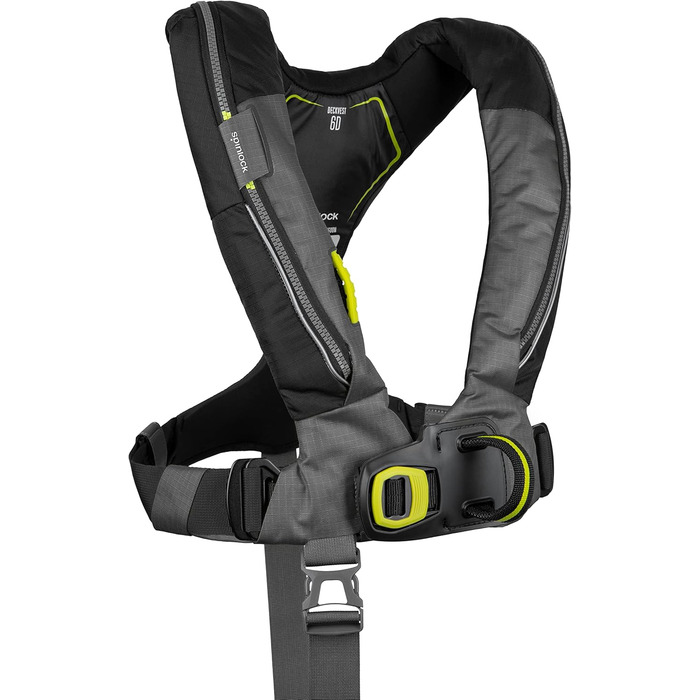 Рятувальний жилет Spinlock Deckvest 6D автоматичний, з обплетенням, чорний/антрацит