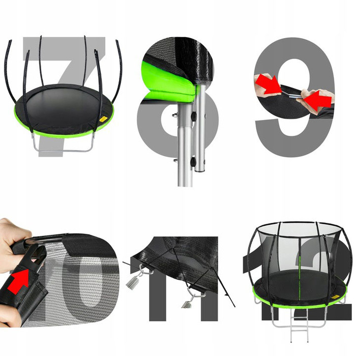 Батут із сіткою JUST FUN 244 см FT 8 (244-252 см)