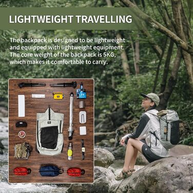 Туристичний рюкзак Naturehike Rock 60/40/20+5 л з внутрішнім каркасом для кемпінгу, подорожей, хайкінгу, білий