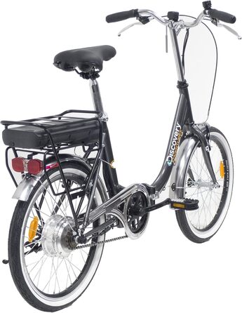 Електровелосипед складаний Discovery Denver E1000 24V, 20 дюймів, для дорослих, чорний або антрацитовий, з реверсивним мотором
