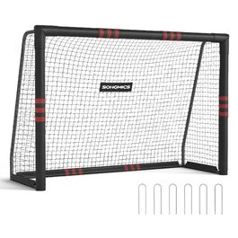 Футбол ворота SONGMICS 240x160x85 см: сталеві труби, сітка PE, для саду, пляжу, універсальні