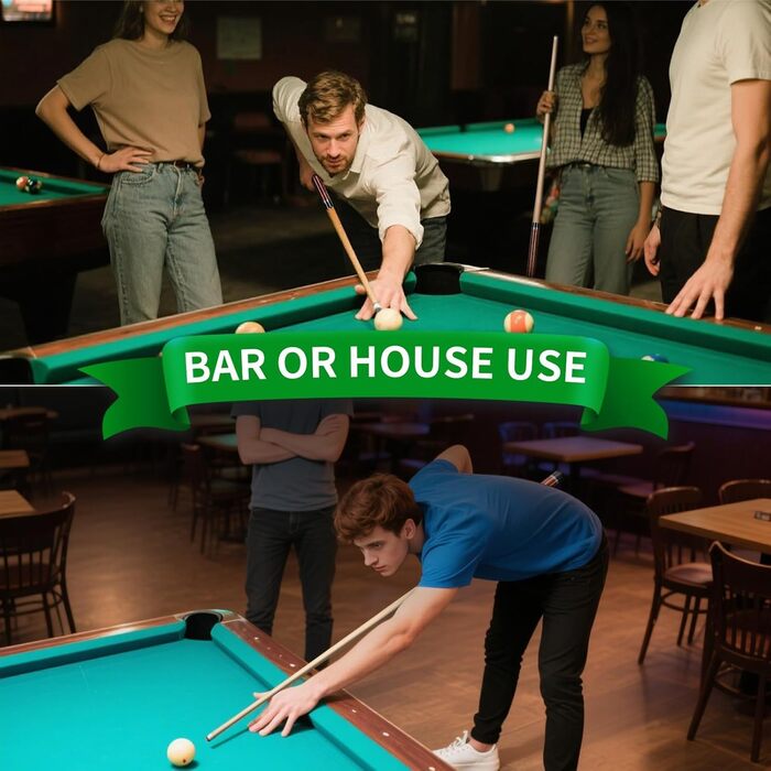 AKLOT Більярдний кий професійний з телескопічним подовженням, канадська береза, кейс, 147 см (58''), 538-595 г