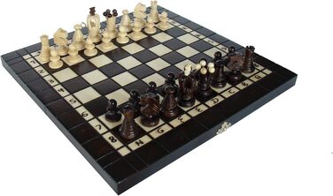 Набір шахів 3 в 1 Abio: шахи, шашки, нарди. Дерев'яне шахове поле 35,5x35,5 см. Якісний, складаний набір для дорослих.