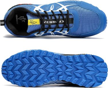 Чоловічі трекінгові кросівки для трейлраннінгу. Легкі, дихаючі, з антиковзкою підошвою. Розміри 39-48, колір блакитний.