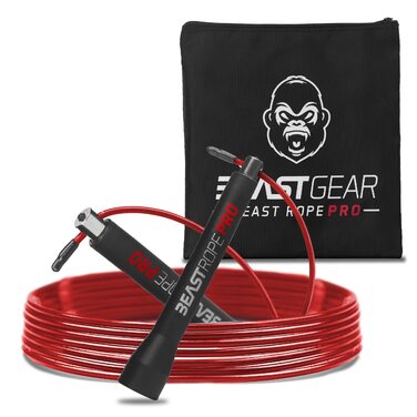 Професійний стрибковий канат Beast Gear 'Profi' для дорослих — Фітнес-скакалка для боксу, MMA, кардіо та схуднення (Indoor/Outdoor)