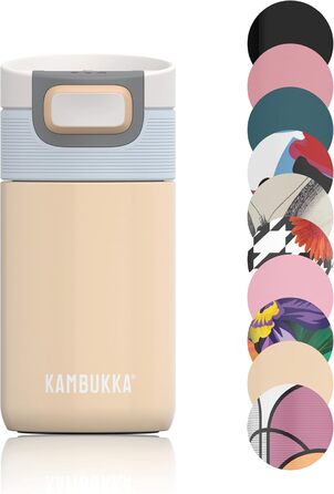 Термочашка Kambukka ETNA ICED LATTE 300 мл з нержавіючої сталі, ізольована, для кави та напоїв, герметична, тримає 5 годин гарячим і 11 годин холодним