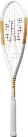 Ракетка для сквошу Wilson Tempest Pro – унісекс, для дорослих, білий/золотий