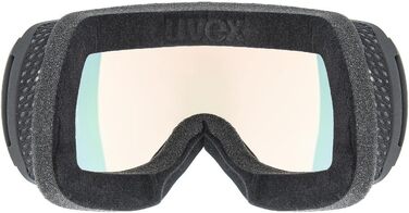 Гірськолижна маска uvex downhill 2100 V для жінок і чоловіків, фотохромна, антифог, універсальний розмір, чорна