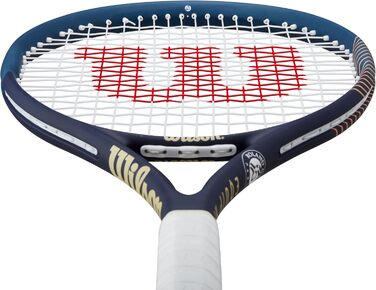 Тенісна ракетка Wilson Blade 101L V9 для дорослих, синьо-біла, розмір 4-1/8